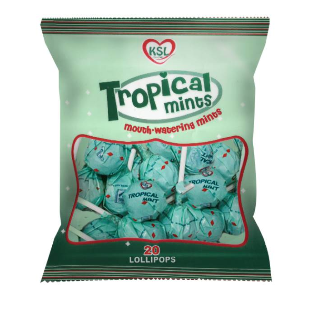 KSL TROPICAL MINT LOLLIPOS 20'S